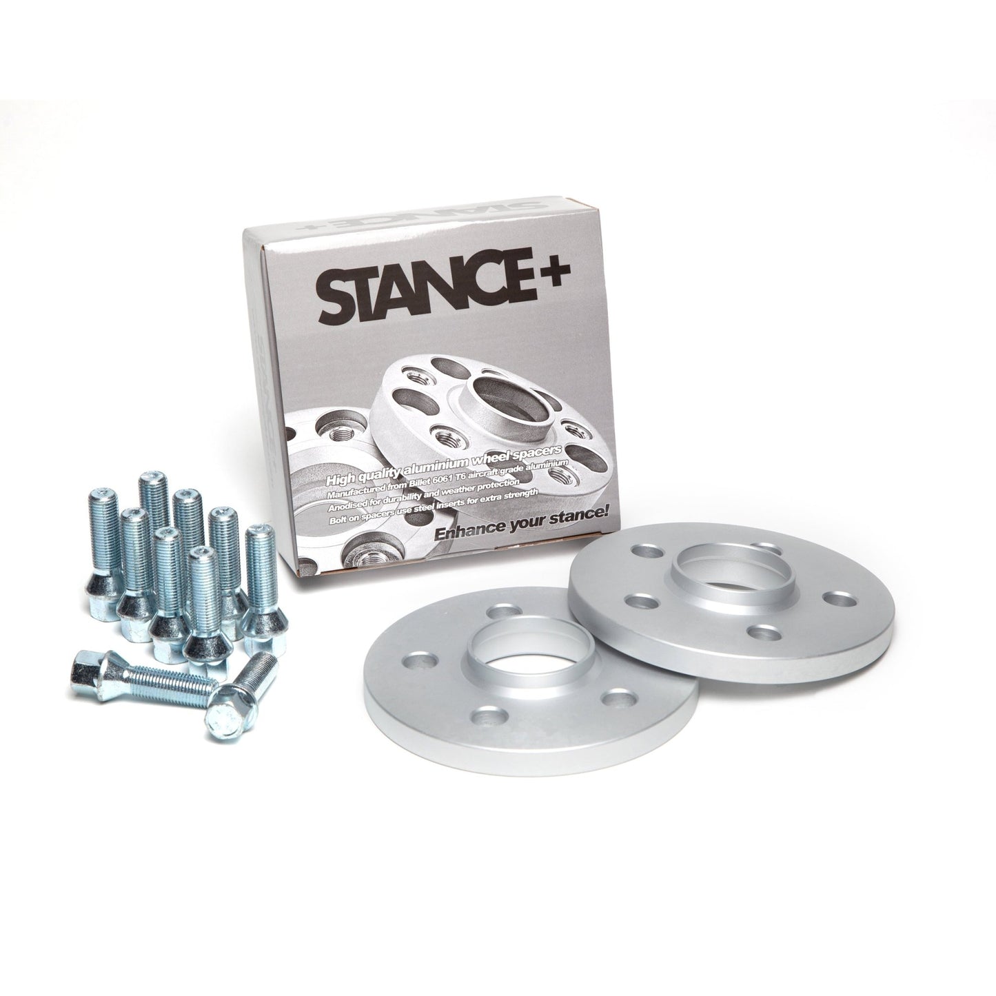 Wheel Spacers and Wheel Bolt Kit with Retail Box – STANCE+