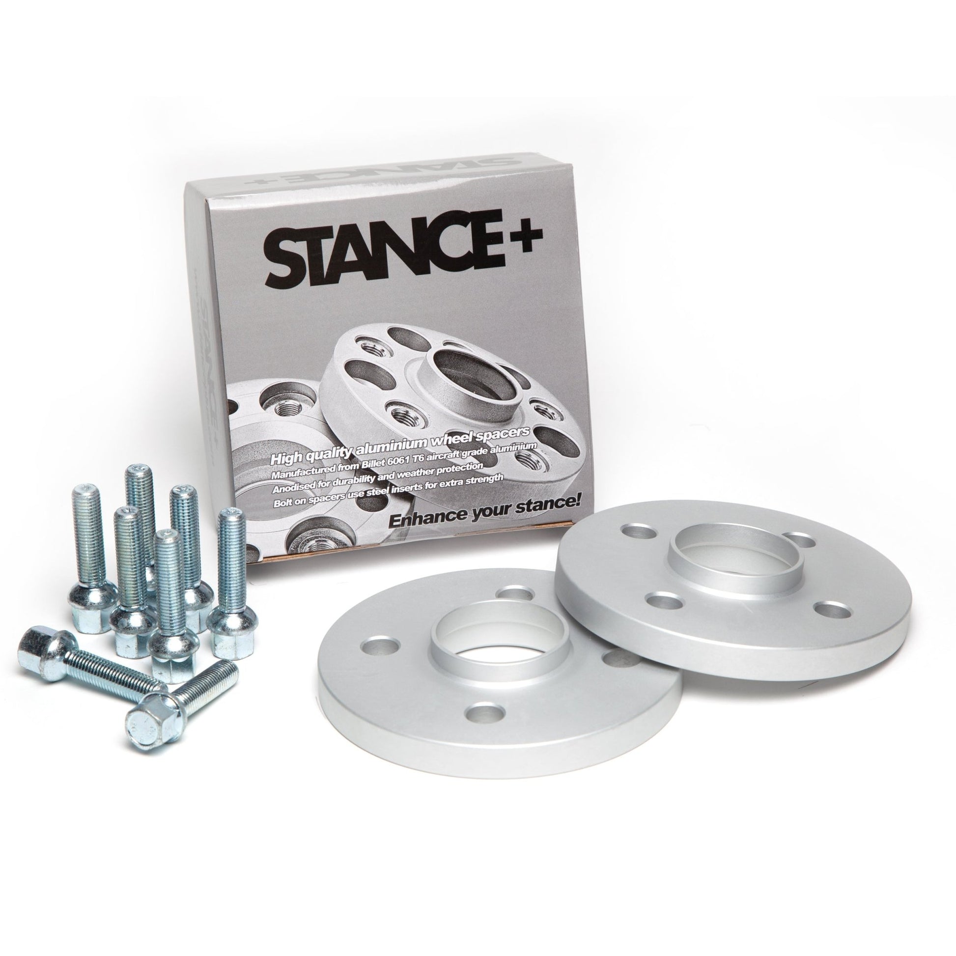 Wheel Spacers and Wheel Bolt Kit with Retail Box – STANCE+