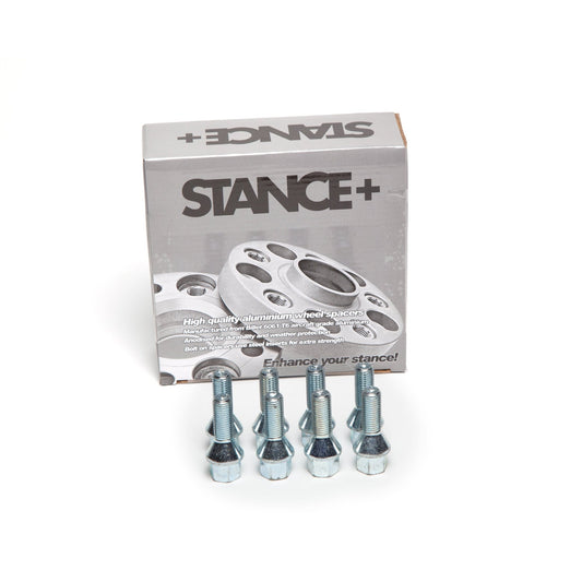 M12x1.5mm 60 Degree Tapered 17mm Hex Chrome Wheel Bolts - STANCE+