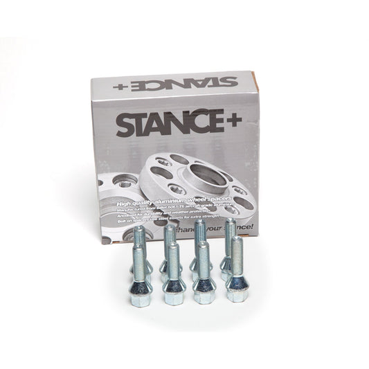 M12x1.5mm 60 Degree Tapered 17mm Hex Chrome Wheel Bolts - STANCE+