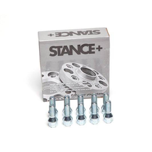 M14x1.25mm 60 Degree Tapered 17mm Hex Chrome Wheel Bolts - STANCE+