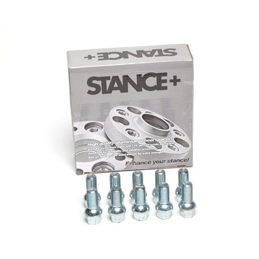 M14x1.5mm R12 Radius 17mm Hex Chrome Wheel Bolts - STANCE+
