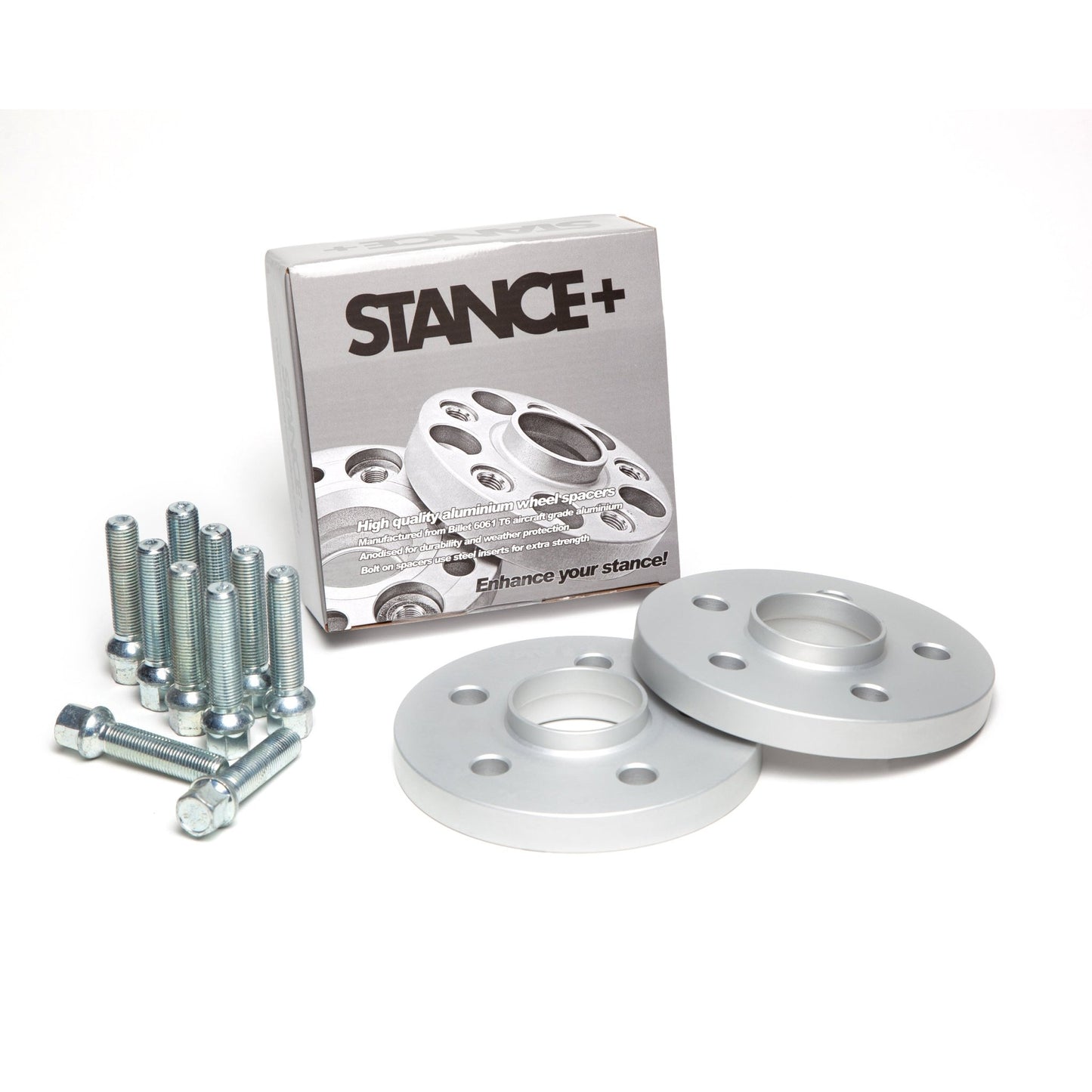 Wheel Spacers and Wheel Bolt Kit with Retail Box – STANCE+
