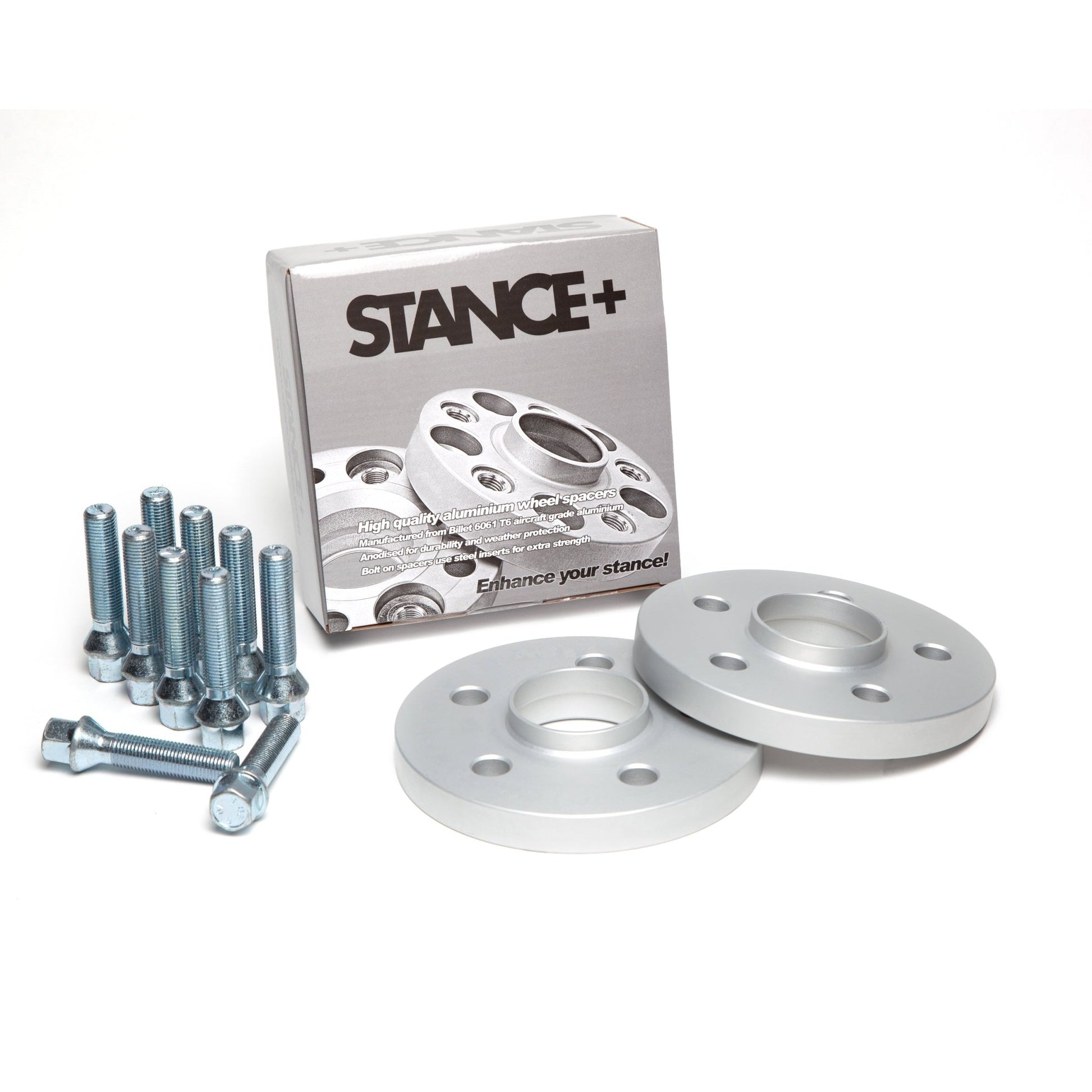 Wheel Spacers and Wheel Bolt Kit with Retail Box – STANCE+