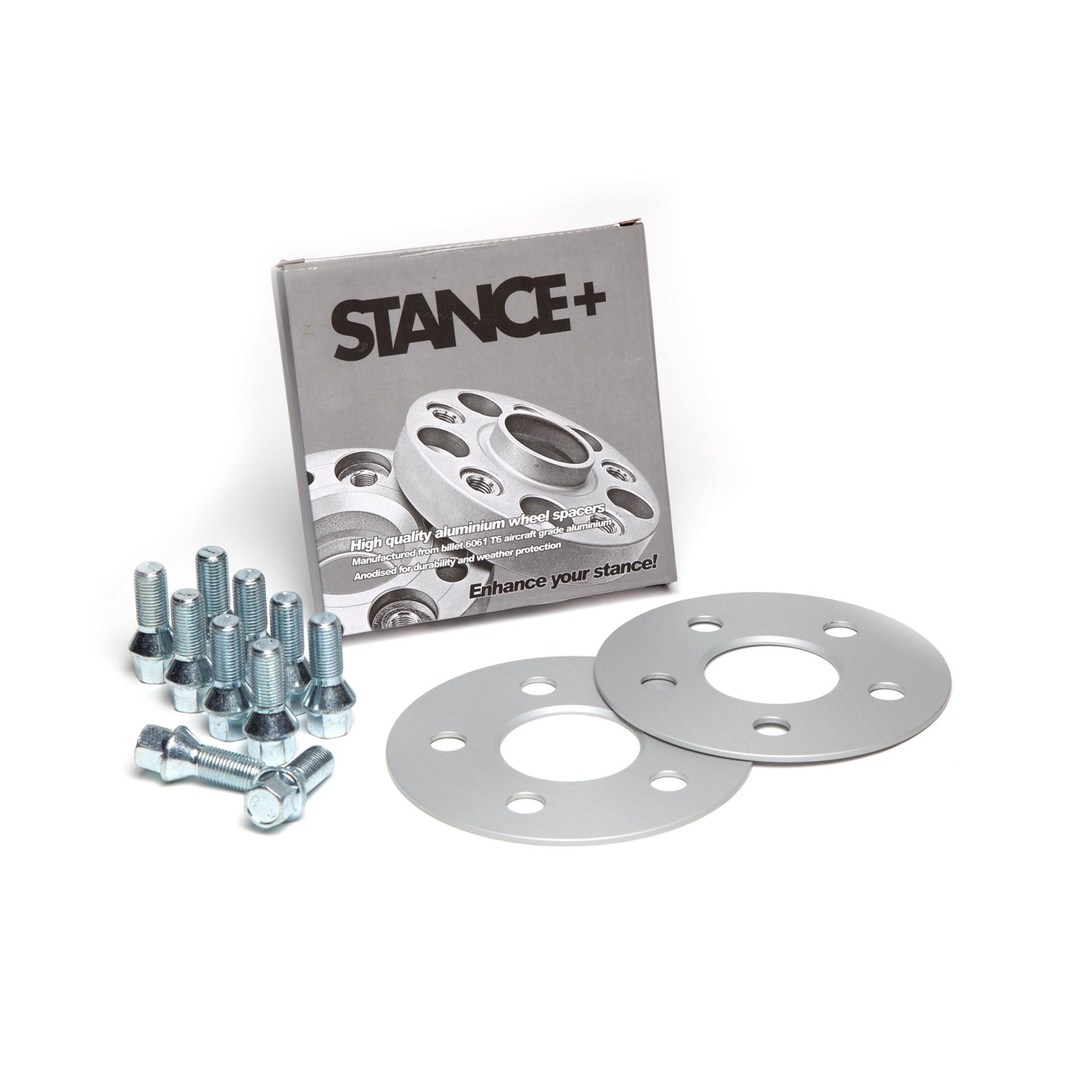 Wheel Spacers and Wheel Bolt Kit with Retail Box – STANCE+