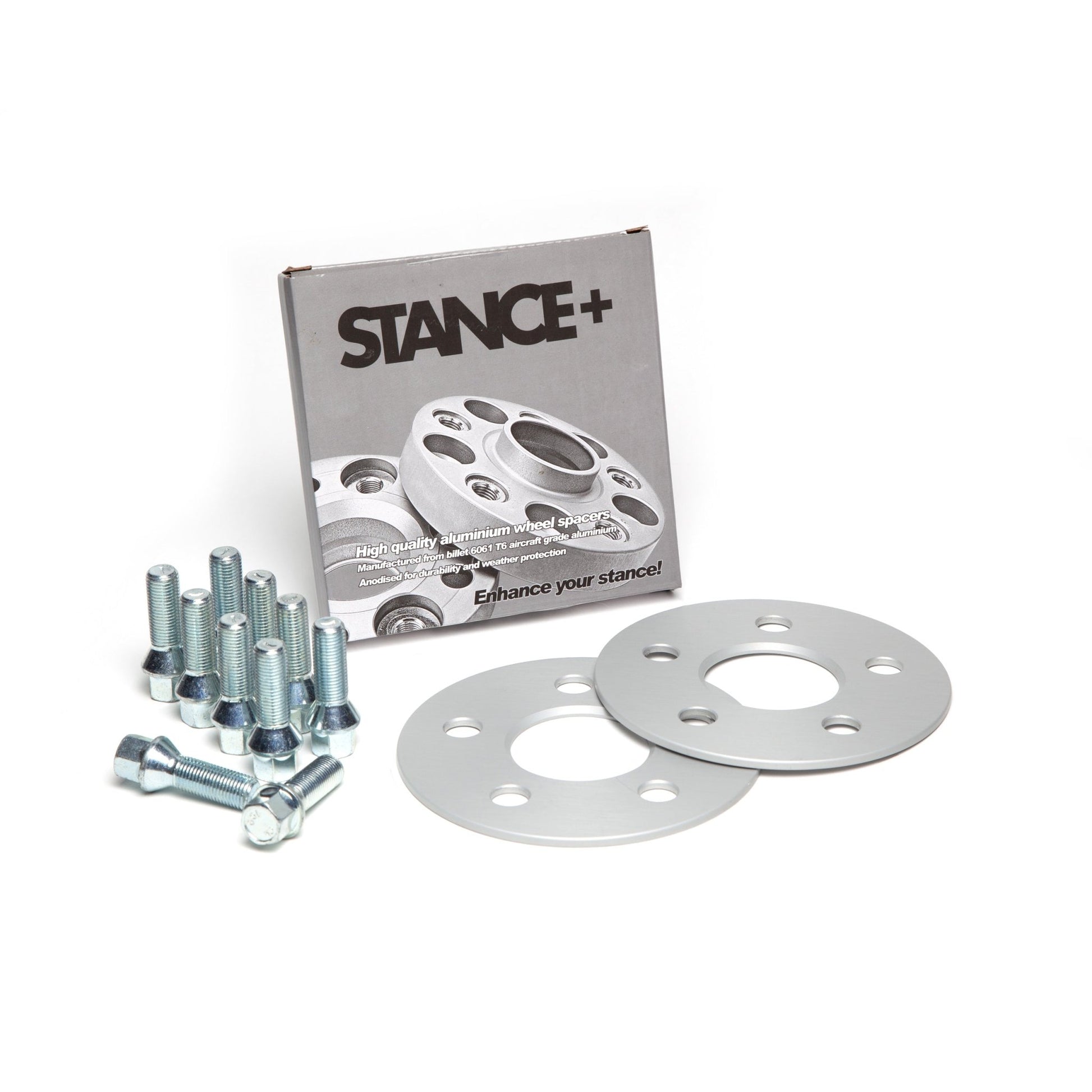Wheel Spacers and Wheel Bolt Kit with Retail Box – STANCE+