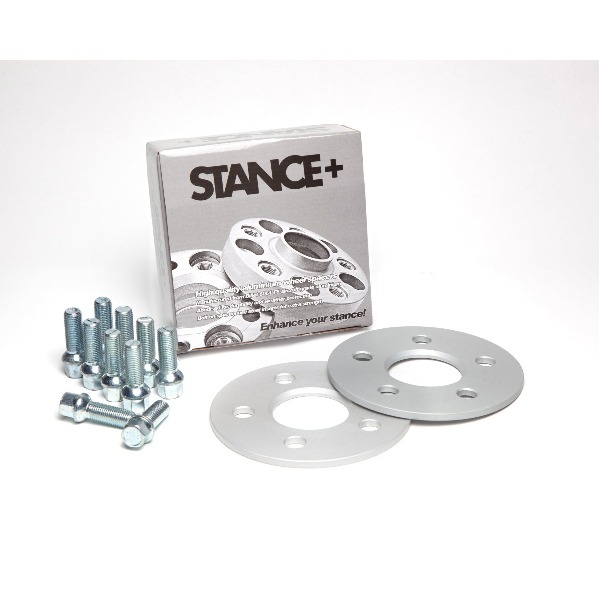 Wheel Spacers and Wheel Bolt Kit with Retail Box – STANCE+