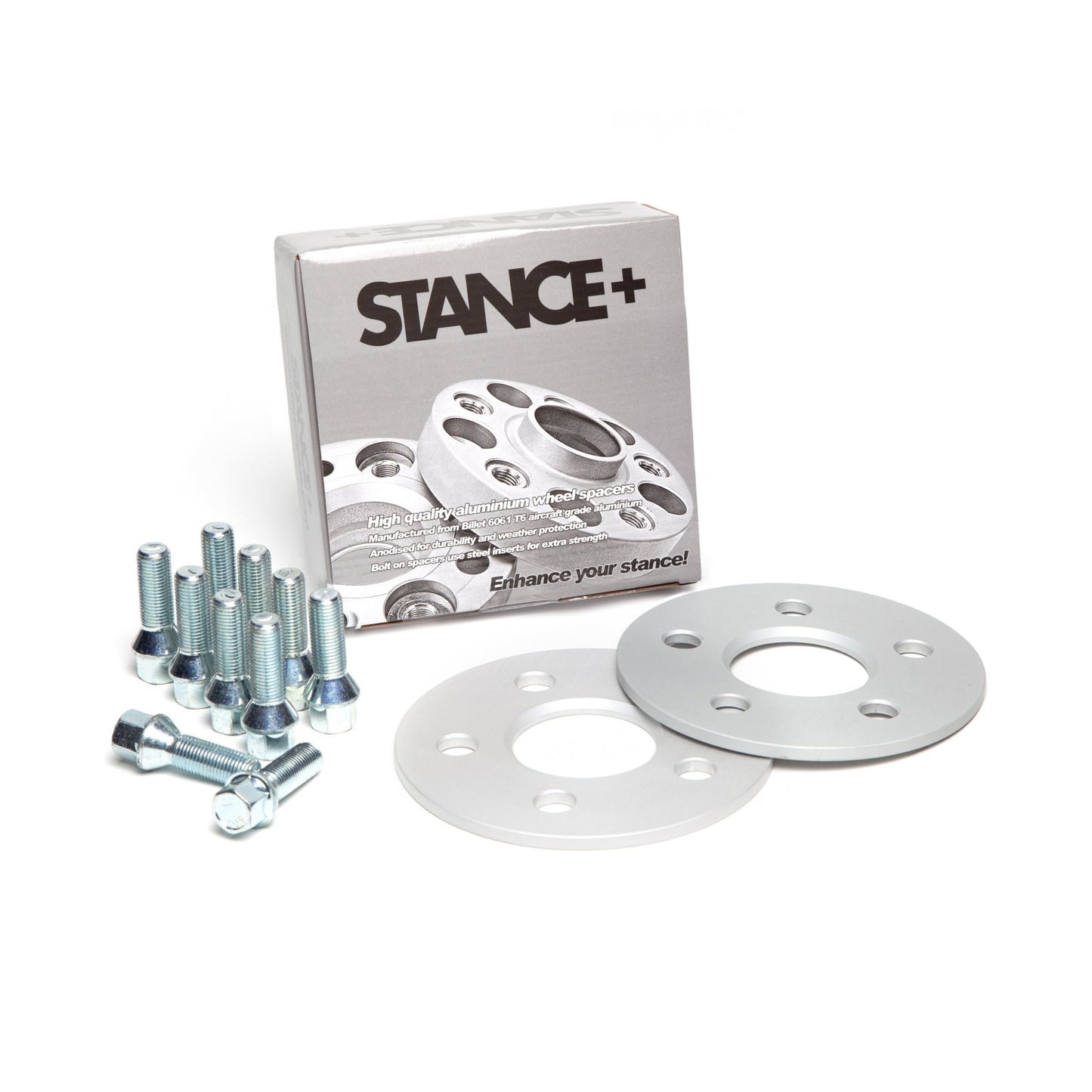 Wheel Spacers and Wheel Bolt Kit with Retail Box – STANCE+