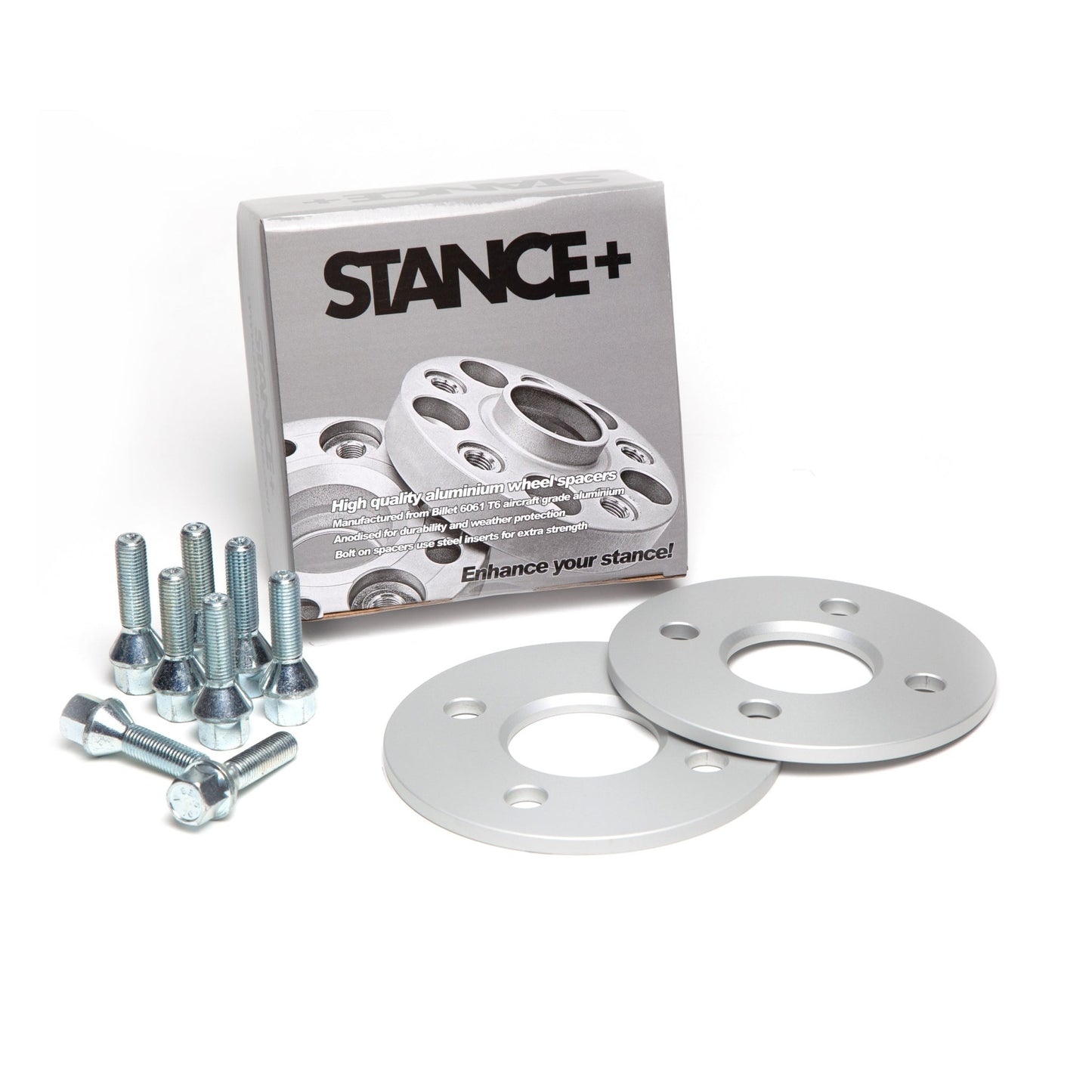 Wheel Spacers and Wheel Bolt Kit with Retail Box – STANCE+