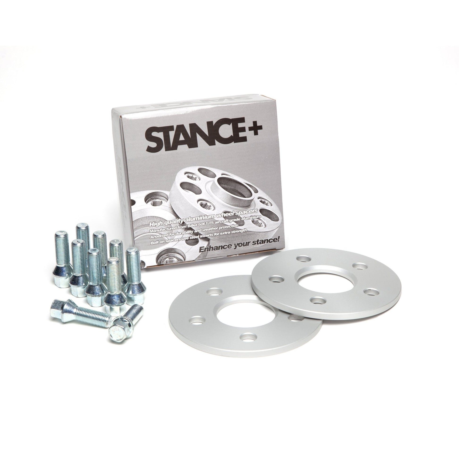 Wheel Spacers and Wheel Bolt Kit with Retail Box – STANCE+