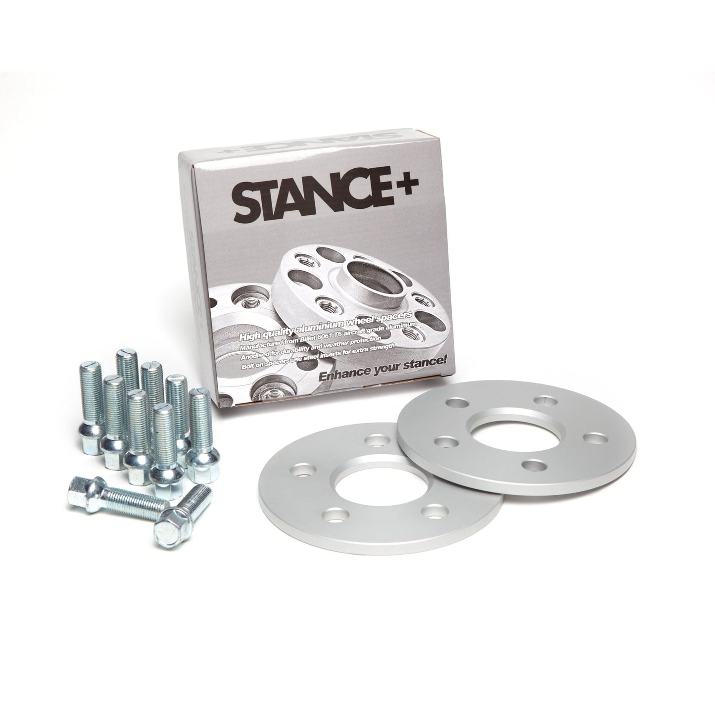 Wheel Spacers and Wheel Bolt Kit with Retail Box – STANCE+