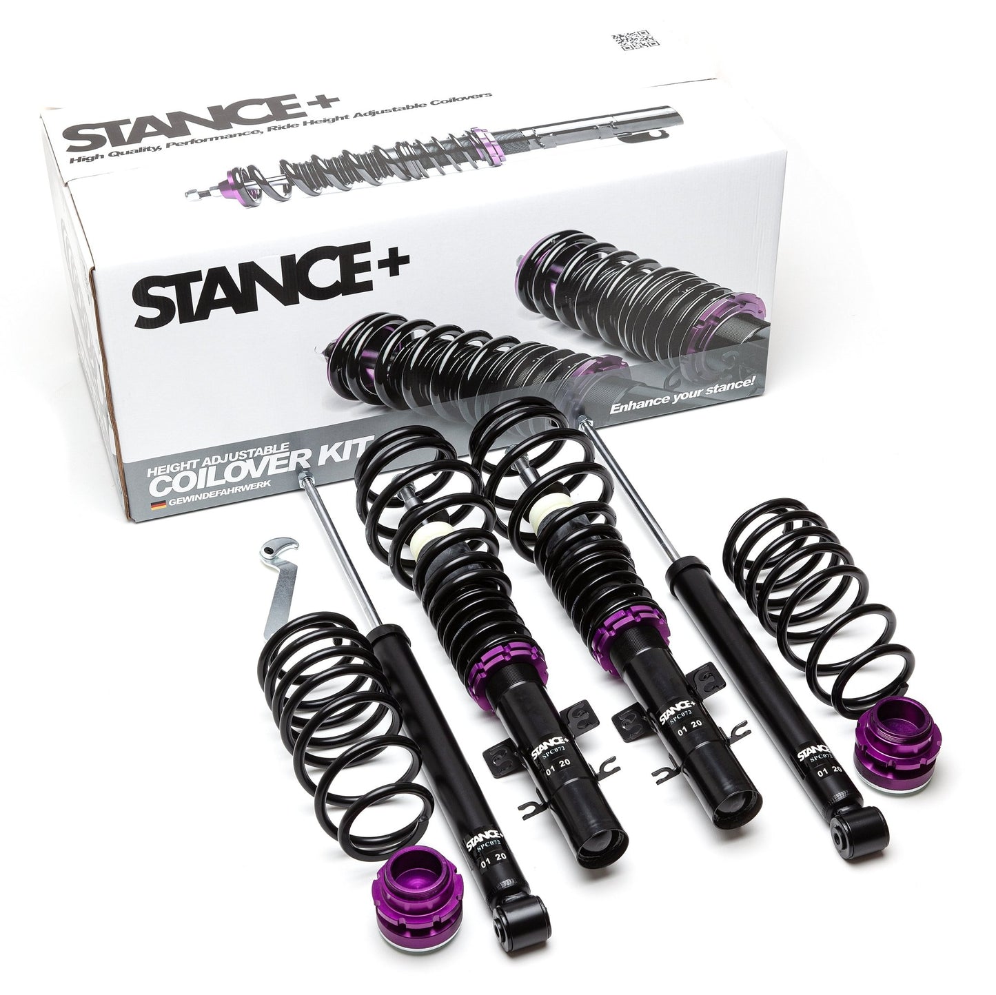 Street Coilover kit with Retail Box - STANCE+