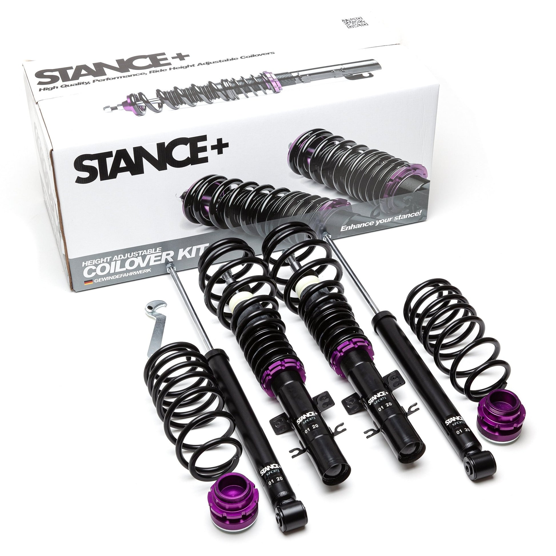 Street Coilover kit with Retail Box - STANCE+