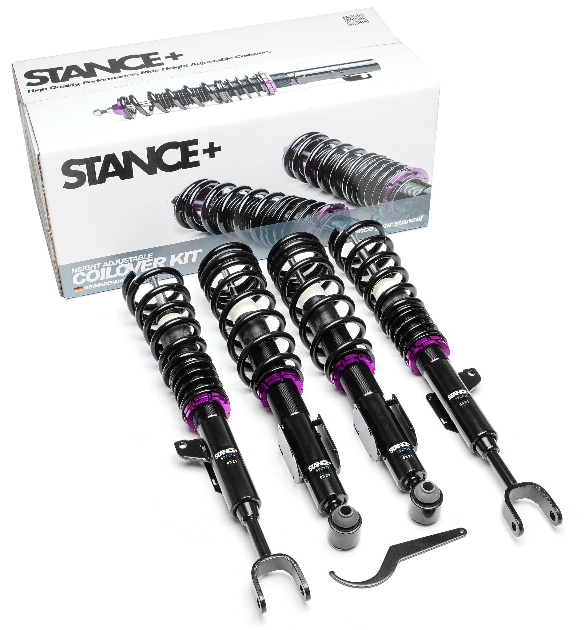 Street Coilover kit with Retail Box - STANCE+