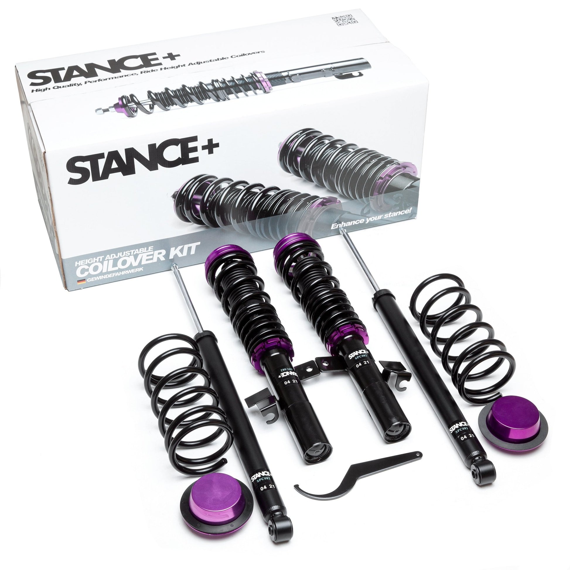 Street Coilover kit with Retail Box - STANCE+