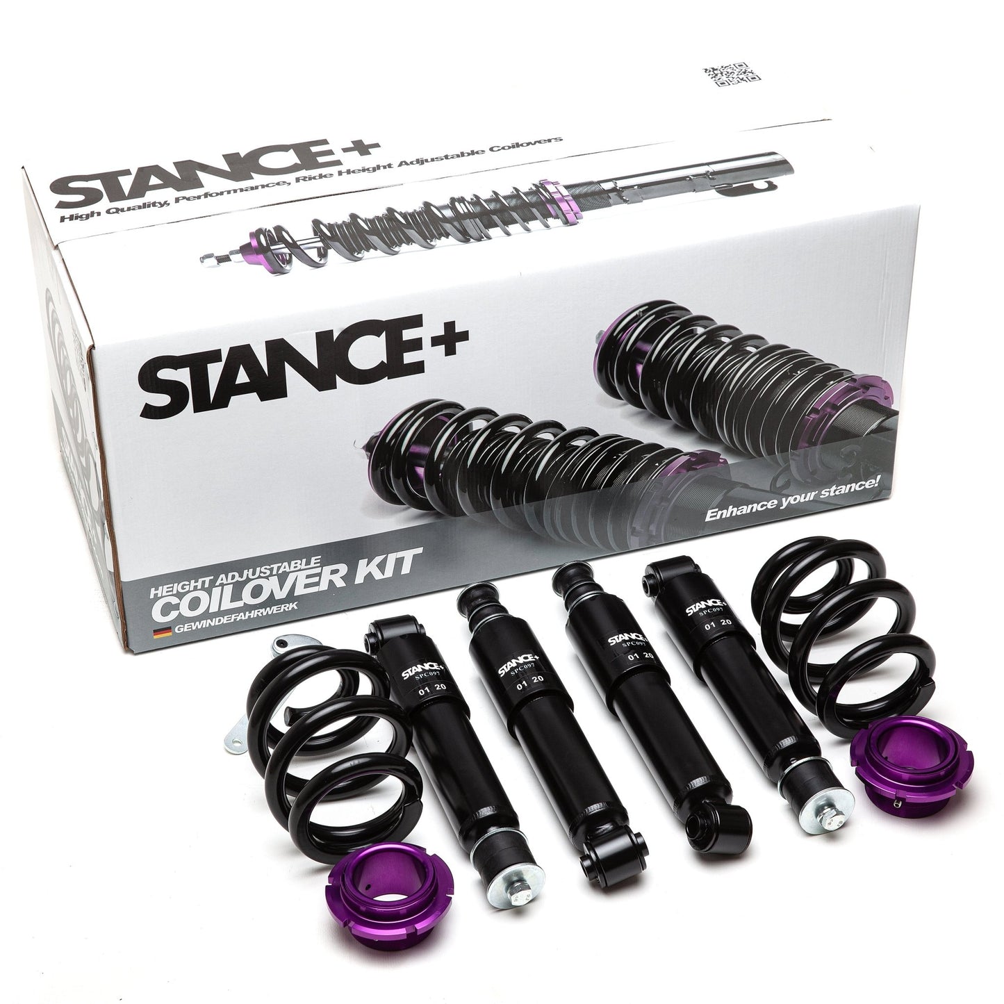 Street Coilover kit with Retail Box - STANCE+