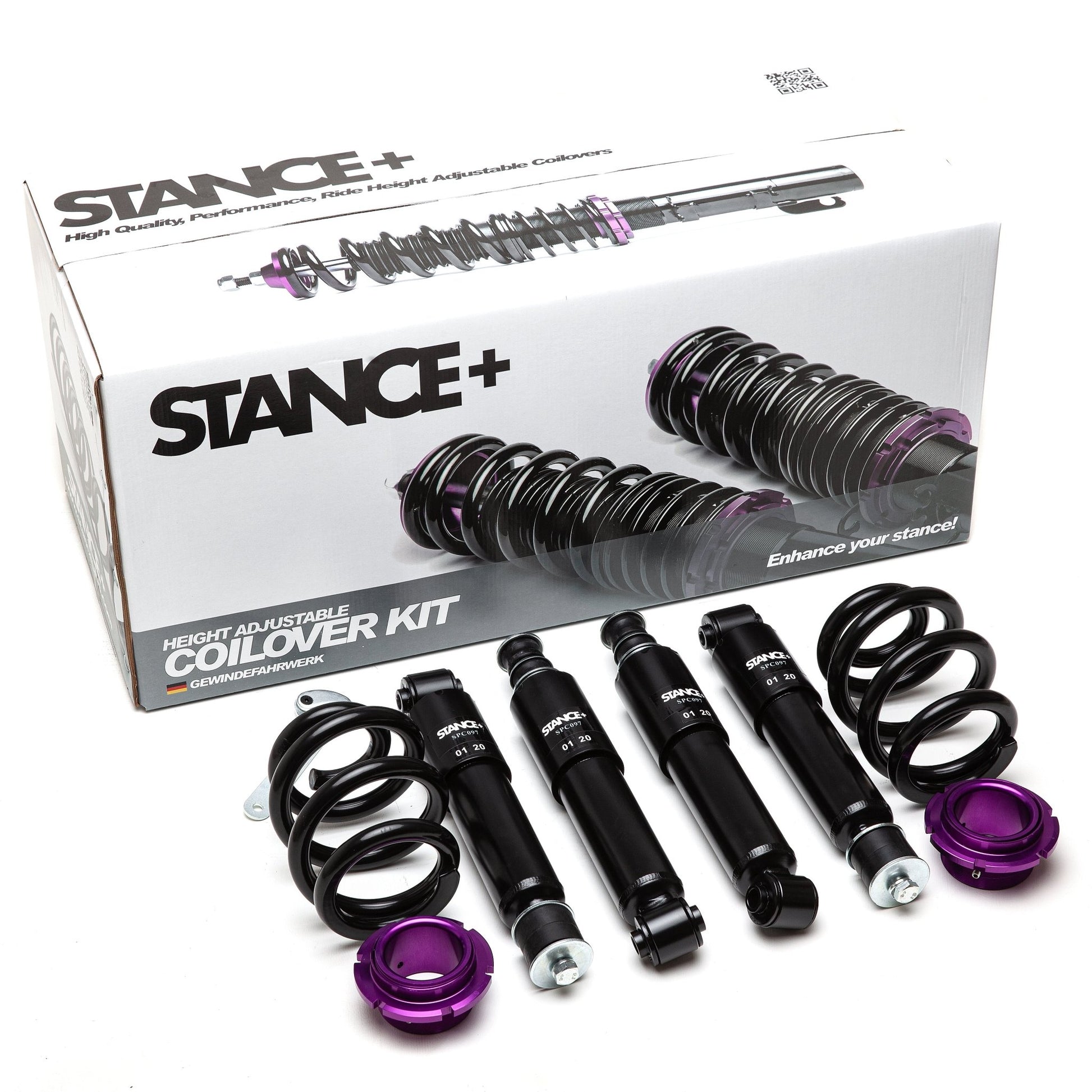 Street Coilover kit with Retail Box - STANCE+