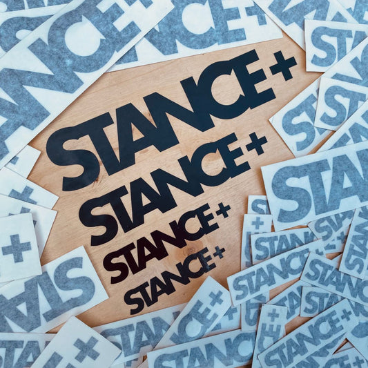 STANCE+ Gloss Black Exterior Decal Sticker Logo - STANCE+