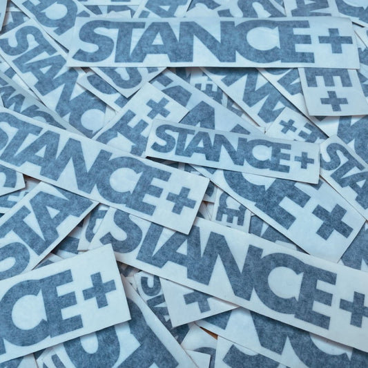 STANCE+ Gloss Black Exterior Decal Sticker Logo - STANCE+